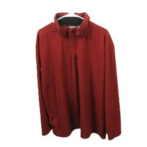 Ruff Hewn Men's Dark Red 1/4 Zip Pullover Size XL